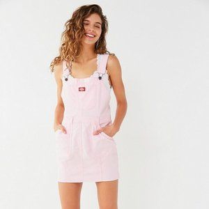 UO Dickies Pink Overall Dress-Used